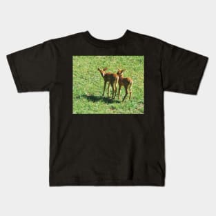 Little Fawns Playing Kids T-Shirt